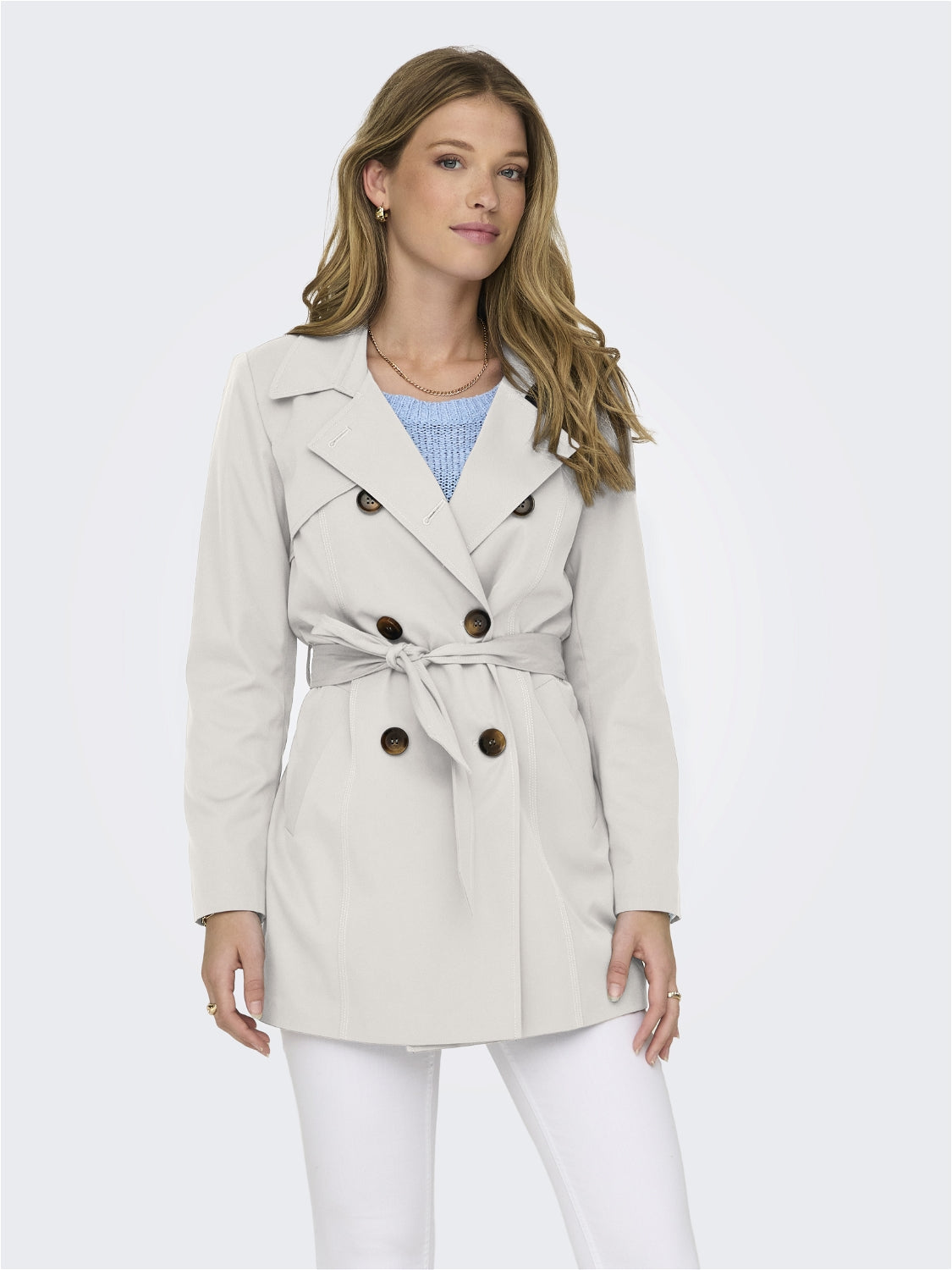 ONLVALERIE Trenchcoat - Hvit